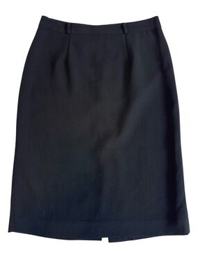 Eung Italy Womens Straight Cut Skirt Black Size M Career Corporate Office